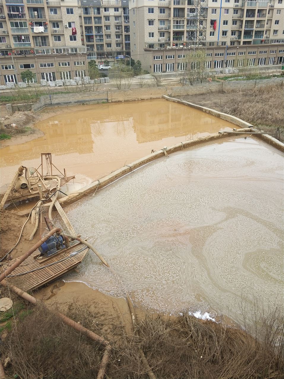 长丰镇沉淀池淤泥清理-厂区废水池淤泥清淤